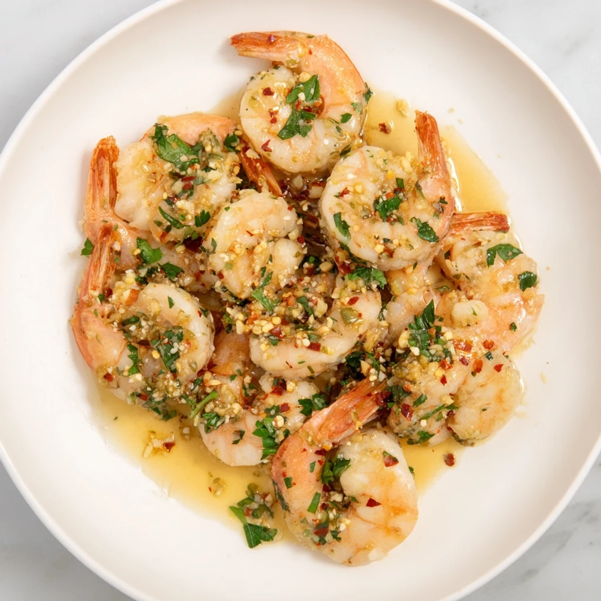 Golden, garlicky 15-Minute Garlic Shrimp Scampi, ready to serve over pasta or alongside crusty bread.