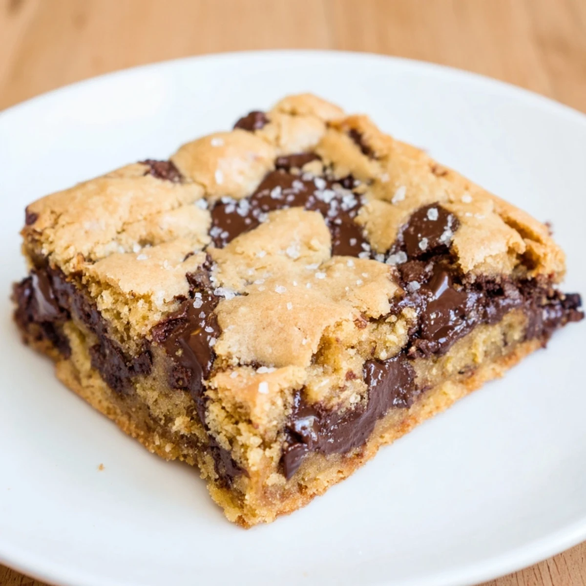 Golden, gooey The Ultimate Gooey Chocolate Chip Cookie Bars emerging from the oven, ready to share.