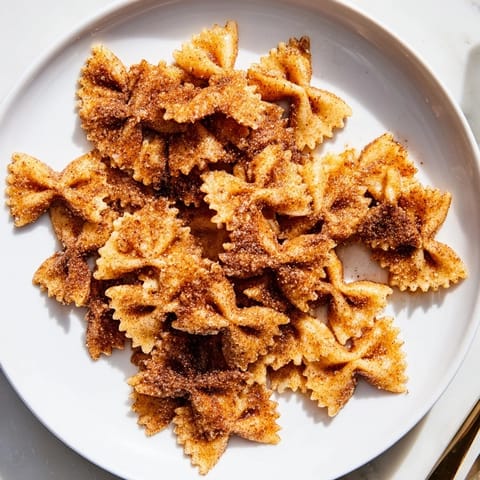 Air Fryer Bowtie Pasta Snack