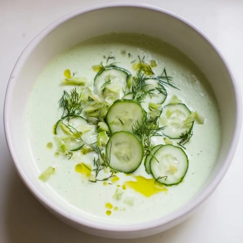 Chilled Cucumber Garlic Soup
