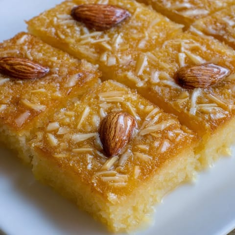 Egyptian Basbousa Coconut