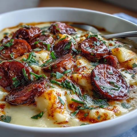Potato, Leek and Chorizo Soup