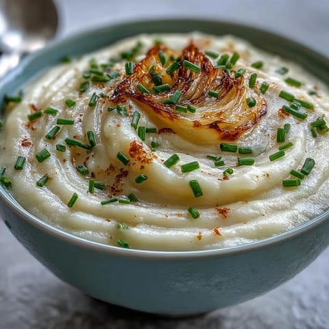 Creamy Onion Cauliflower Soup