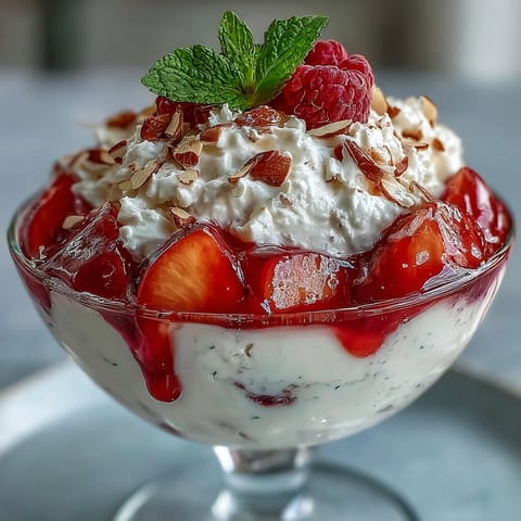 Fluffy Yogurt Peach Melba