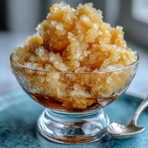 Refreshing limoncello sorbet in chilled glass, vibrant yellow hue with frosty texture, perfect summer dessert for citrus lovers.  