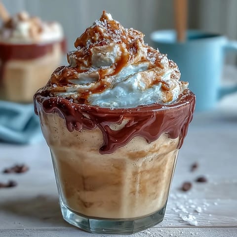 Vanilla Bean Frappuccino Fudge Pops: creamy frozen treats with swirls of vanilla and rich chocolate fudge, perfect for a hot summer day.