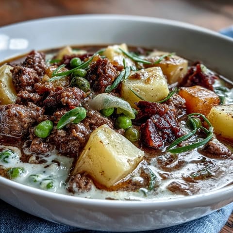 Shepherds Pie Soup Beef Veggies