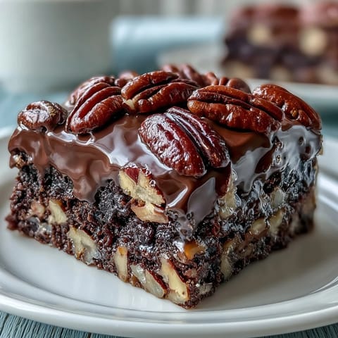 Decadent Kentucky Derby Chocolate Pecan Tart with rich chocolate filling and crunchy pecans baked in a buttery pastry crust.