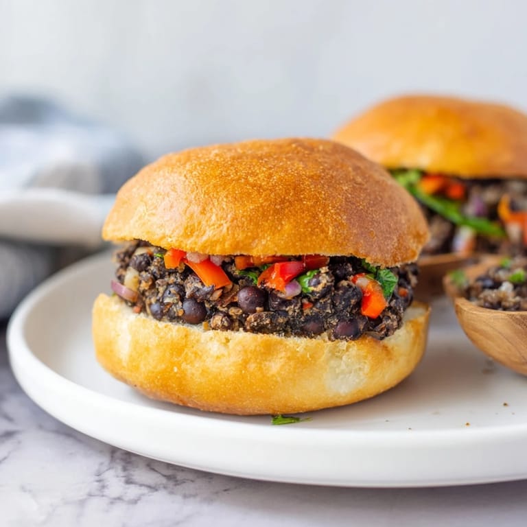 Crispy edges and a tender interior describe these flavorful homemade vegetarian black bean burgers.