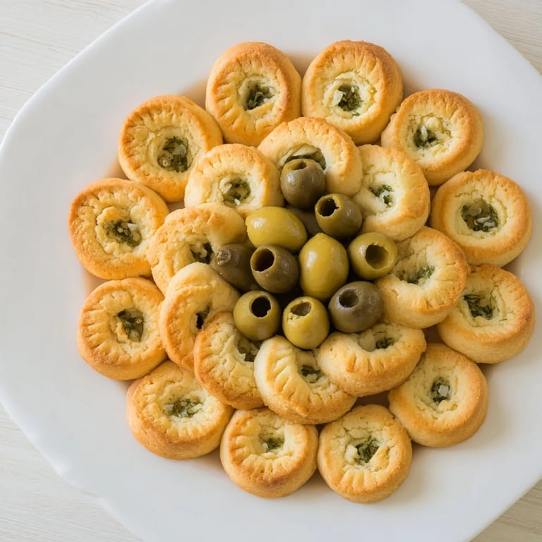 Enjoy a delightful Roman Colosseum Snack Platter, a visually appealing appetizer perfect for any get-together.