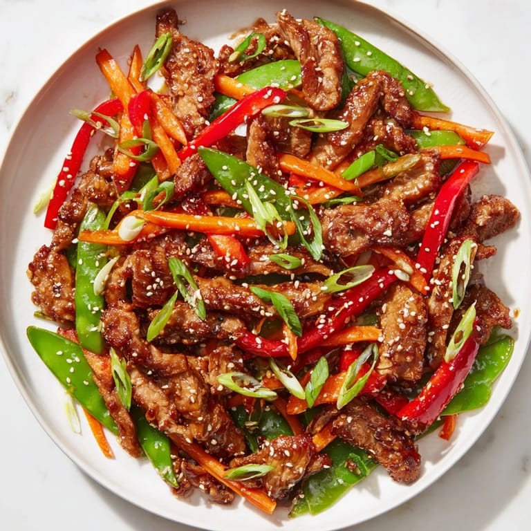 Enjoy this inviting Sweet Teriyaki Pork Stir-Fry with fluffy rice—a delicious, quick, and easy dinner!