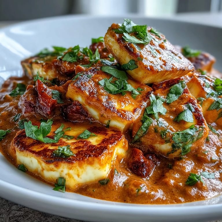 A vibrant Indian-inspired vegetarian main dish simmered with aromatic spices and tender red bell pepper.