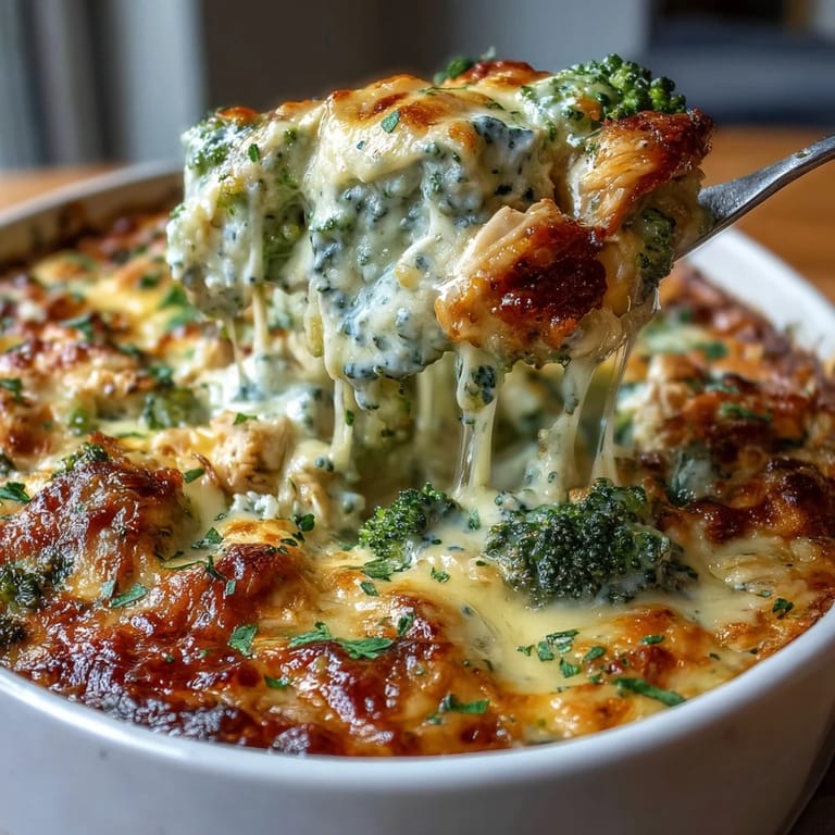 Savory and hearty keto-friendly bake loaded with juicy chicken, crisp broccoli, and rich melted cheese for a wholesome meal.