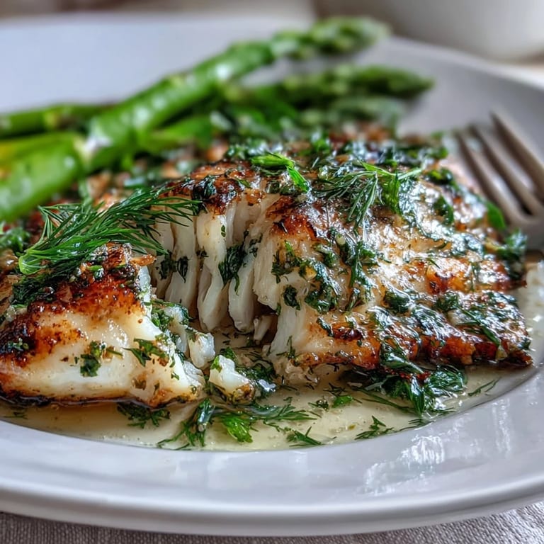 Flaky baked tilapia seasoned with lemon and herbs, served with tender-crisp steamed asparagus. A simple, gluten-free meal ready in 25 minutes.