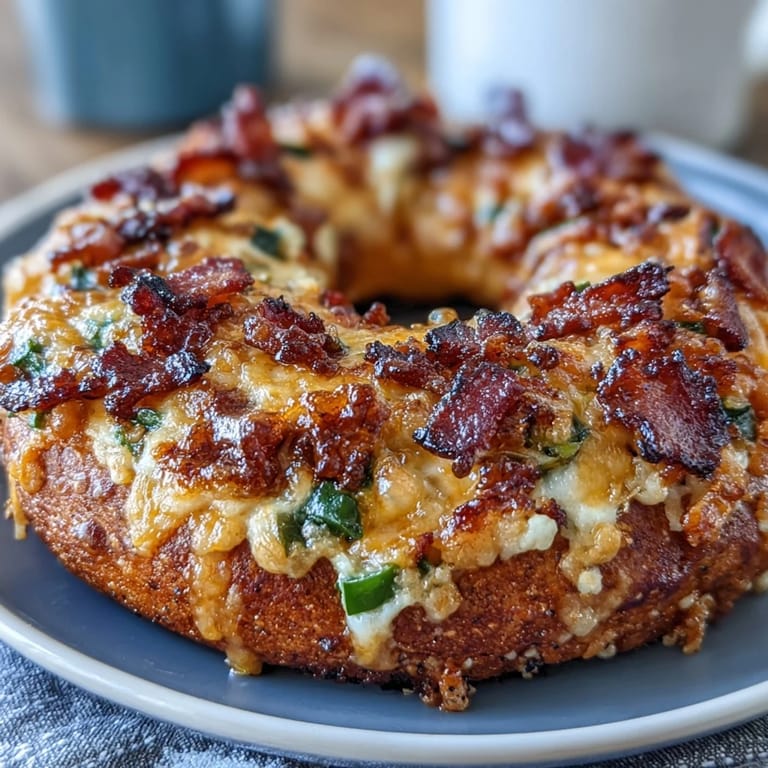 3. Protein-packed bagels with zesty jalapeño and rich cheddar, ideal for hearty breakfast sandwiches or snacking.