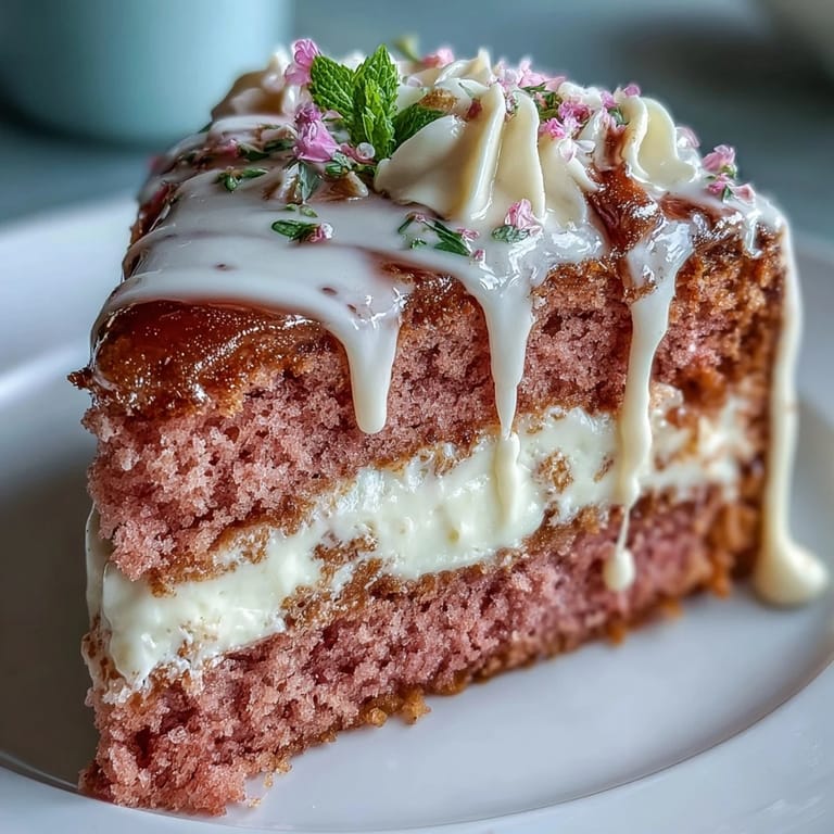 Tender Bridal Shower Rosé Velvet Cake, showcasing a luscious rosé cream cheese frosting.