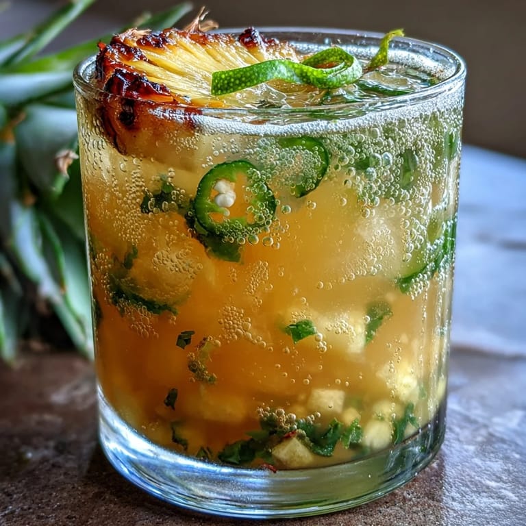 Refreshing Pineapple Jalapeño Agua Fresca, a perfect easy Mexican beverage for any day.