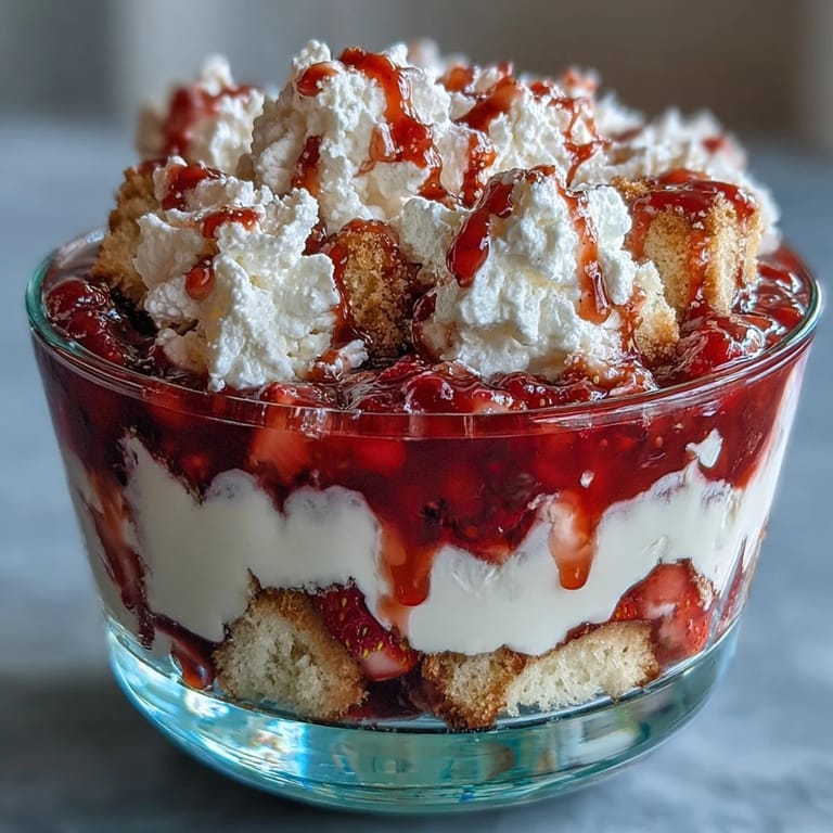 Delectable Strawberry Shortcake Trifle, a perfect summer dessert filled with goodness.