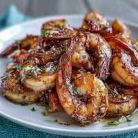 Vibrant lemon garlic shrimp bowls with brown rice, crisp cucumber, and avocado for a fresh, healthy meal.  